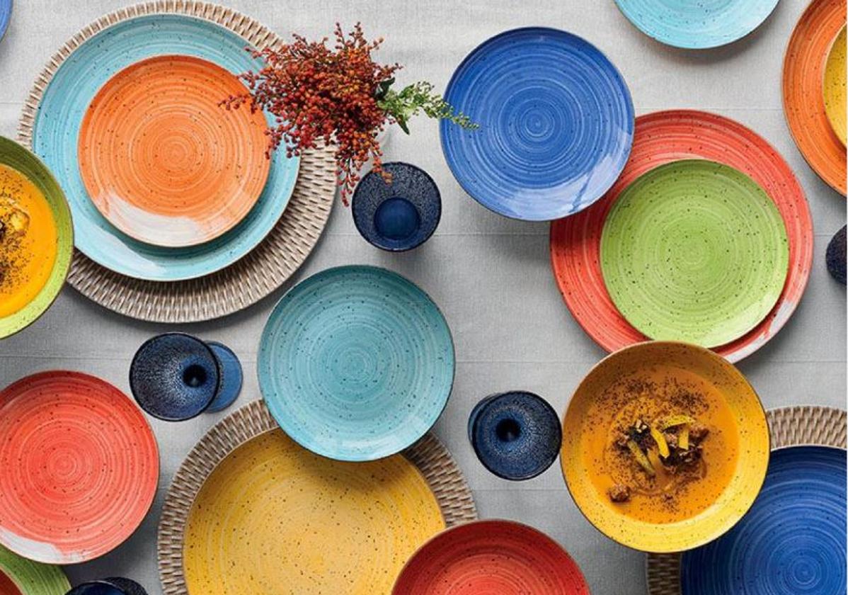 Platos de porcelana de colores new arrivals